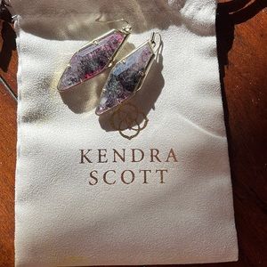 GORGEOUS purple amethyst drop earrings